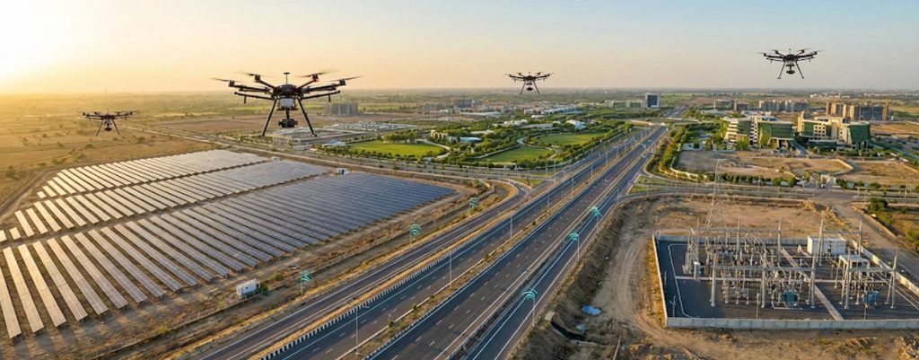 drones in Dholera