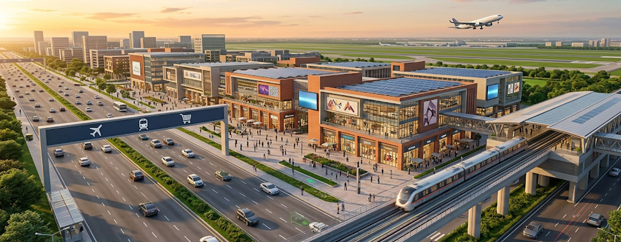 Retail market in Dholera