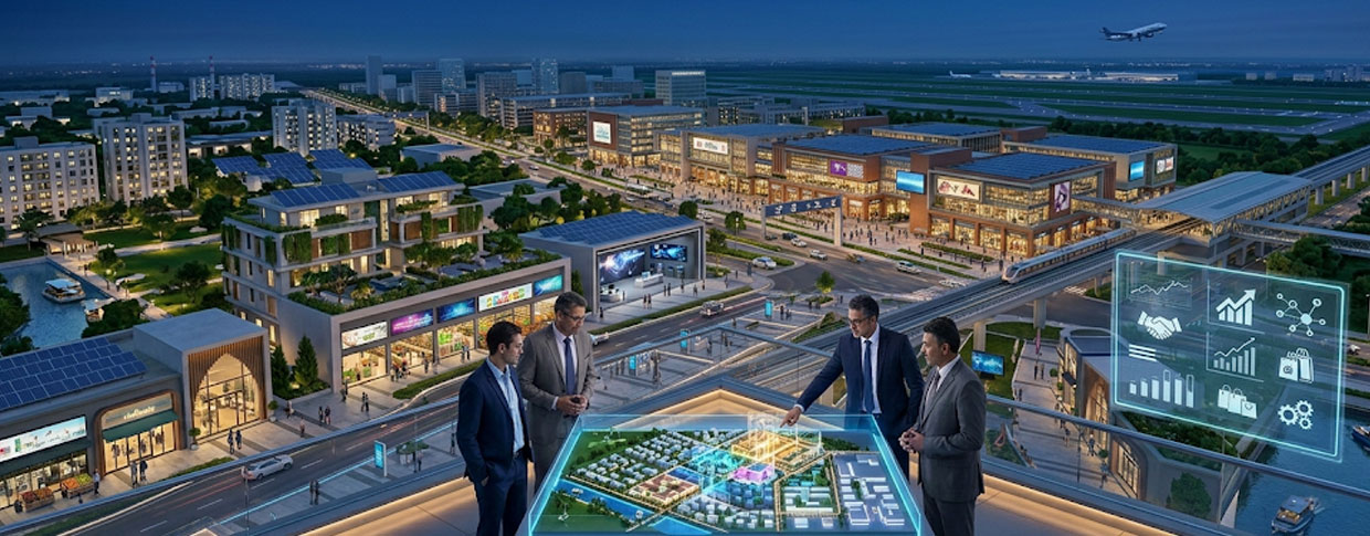 Retail market in Dholera