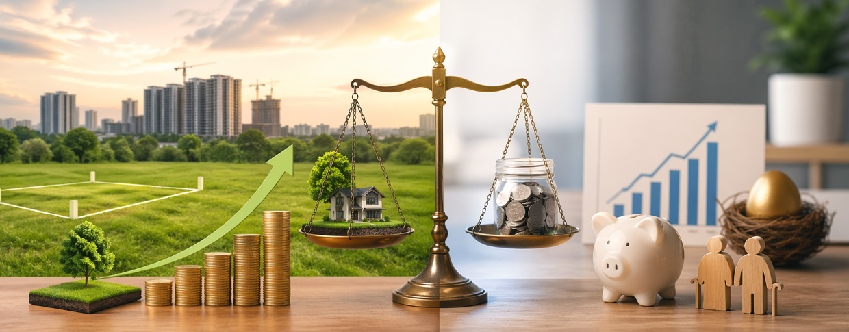 Land vs pension investment | Which is Better?