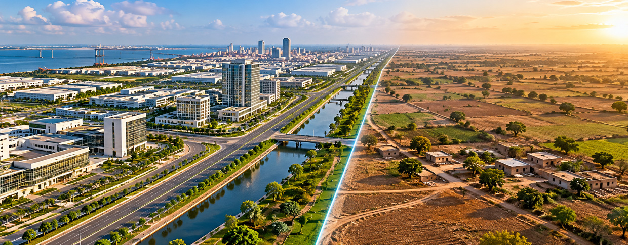 inside vs outside Dholera SIR